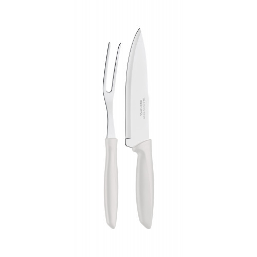 Jogo Faca Garfo Trinchante Churrasco Plenus Inox Tramontina