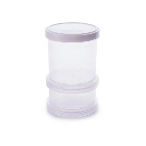 ORGANIZADOR EMPILHAVEL COM TAMPA ROSCA 2 PEÇAS PLASÚTIL (8059)