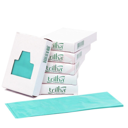SACO PARA DESCARTE DE ABSORVENTE HIGIÊNICO TRILHA PT CX C/ 500 UN (T-2807)