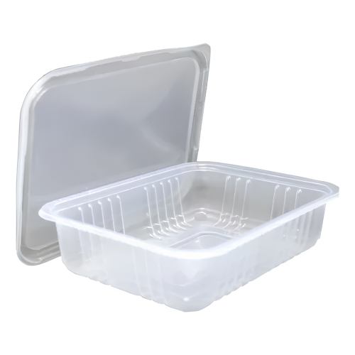 Pote Retangular 700ml G302 Cristal Pp Galvanotek - 100un