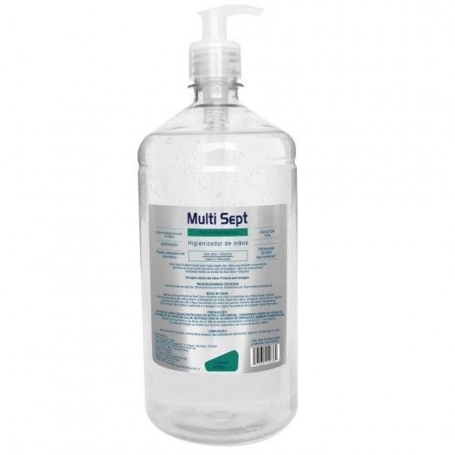 ÁLCOOL GEL 70 % 1,9 LITROS PUMP ANTISSEPT TRILHA C/ 1 UN (MS-1900)