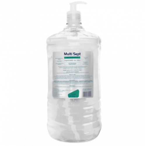 ÁLCOOL GEL 70 % 1,9 LITROS PUMP ANTISSEPT TRILHA CX C/ 6 UN (MS-1900)