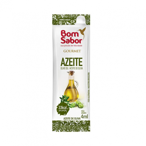 AZEITE SACHE 4 ML C/200 UN BOM SABOR - 220406 B SABOR CX COM 200 UN