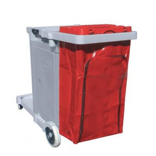 Carro Funcional De Limpeza Guard Bralimpia Bolsa Vermelha