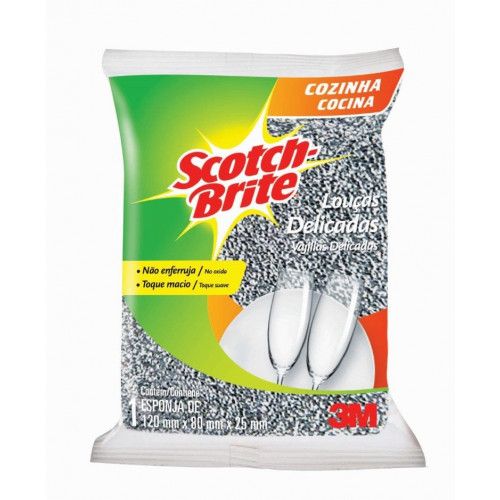 ESPONJA PRATEADA 120X80X25 CM SCOTH BRITE CX C/ 60 UN