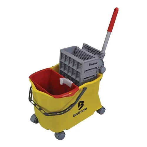 Conjunto Balde Com Espremedor Doblô Flex 20 Litros Amarelo