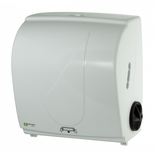 DISPENSER PARA PAPEL TOALHA BOBINA A CORTE BRANCO FORTCOM CX C/ 1 UN (LDAU200)