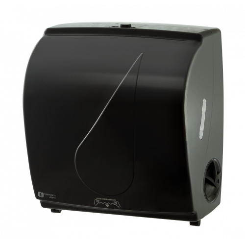 DISPENSER PARA PAPEL TOALHA BOBINA A CORTE BLACK FORTCOM CX C/ 1 UN (LDAU200)
