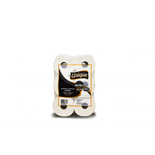 TOALHA DE PAPEL BOBINA ULTRA 24GR 100% CELULOSE 6x20x200 MTS MILI C/ 6 UN (2029)