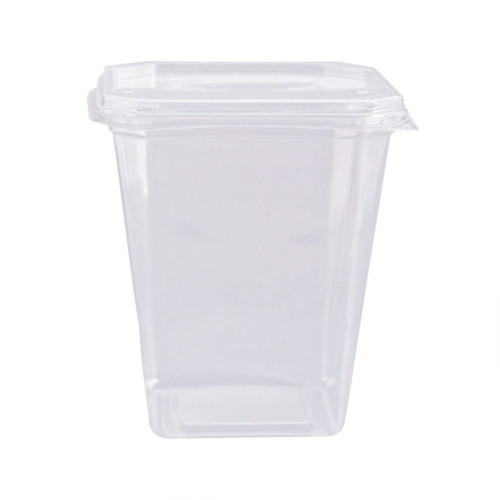 POTE QUADRADO C/ TAMPA 350 ML PRAFESTA PT C/ 20 UN (8468)