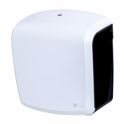 DISPENSER PARA HIGIÊNICO ROLÃO BRANCO/FUME ELISA C/ 1 UN (EL-ROLBF)