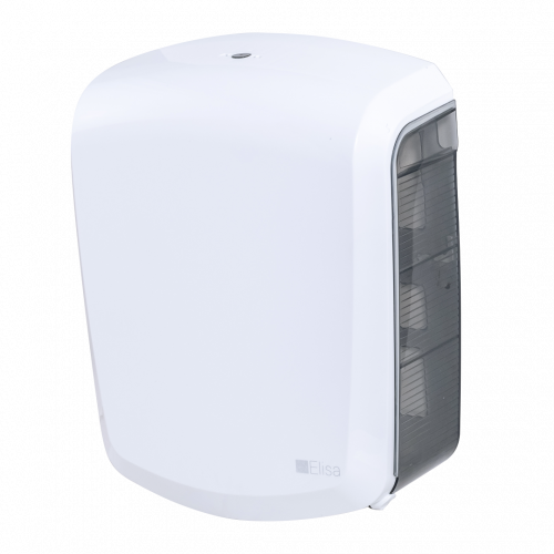 DISPENSER PARA PAPEL TOALHA INTERFOLHADA BRANCO/FUME ELISA CX C/ 6 UN (EL-INTBF)