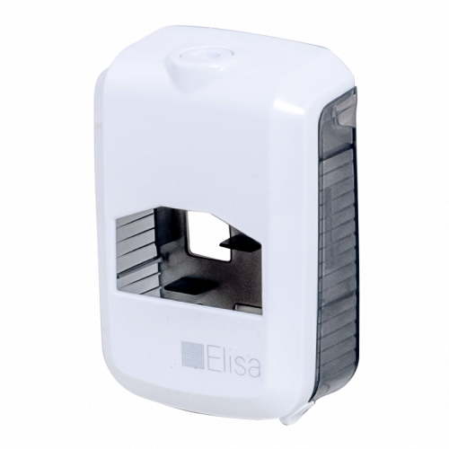 DISPENSER DE SAQUINHO P/ DESCARTE ABSORVENTE HIGIÊNICO BRANCO/FUME ELISA C/ 1 UN (EL-DABBF)
