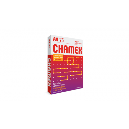 PAPEL SULFITE A4 CHAMEX 75 GR PT C/ 500 UN
