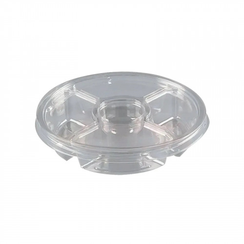 Bandeja Petisqueira 4 Div Galvanotek Cristal C/100 Un (G540)