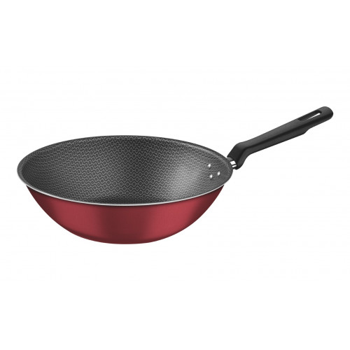 Panela Wok 28cm Loreto Vermelha Tramontina