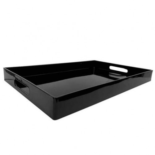 BANDEJA RETANGULAR BLACK 46CM MIMO