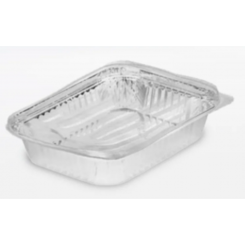 BANDEJA ALUMÍNIO C/ TAMPA PET 1000 GR THERMOPRAT - CAIXA C/ 24 PACOTES C/ 10 UNIDADES