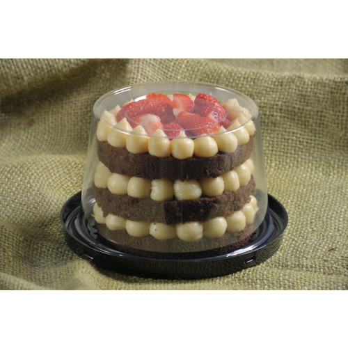 EMBALAGEM PARA MINI BOLO/TORTA 12CMx8CM CONTEMPORÂNEA PRETA ALTA GALVANOTEK CX C/100 UN (G31CT) CX COM 100 UN
