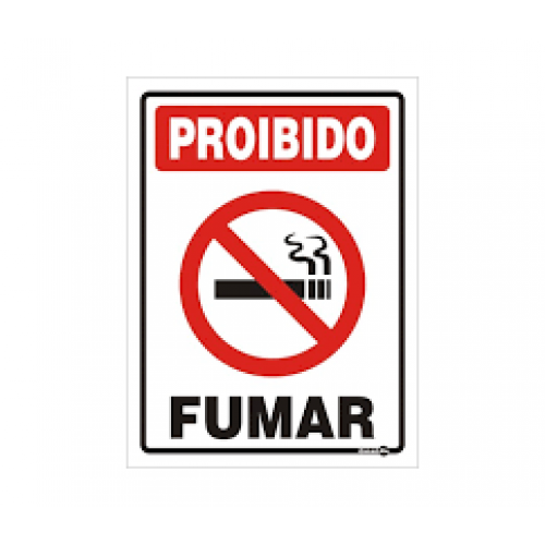 PS 15x20 PROIBIDO FUMAR ENCARTALE - PS-100 UN COM 1 UN