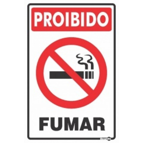 PS 20X30 PROIBIDO FUMAR ENCARTALE - PS-07 UN COM 1 UN