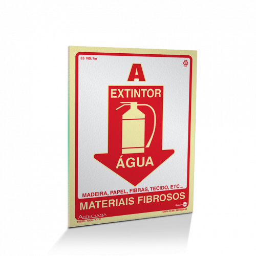 PS 20X30 EXTINTOR AGUA ENCARTALE - PAF-301 UN COM 1 UN