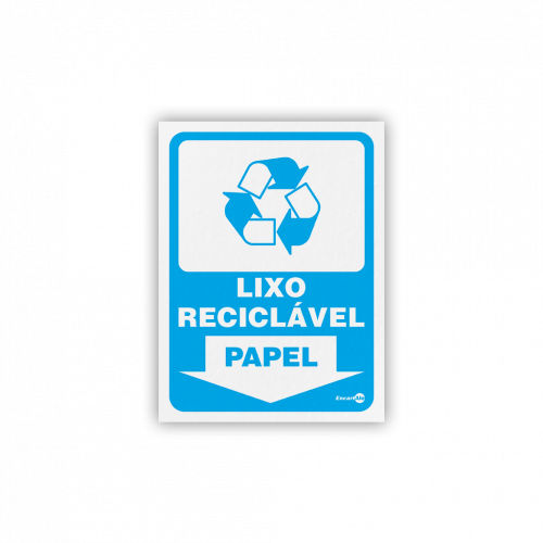 PS 30X13 LIXO RECICLAVEL PAPEL ENCARTALE - PS-193 UN COM 1 UN