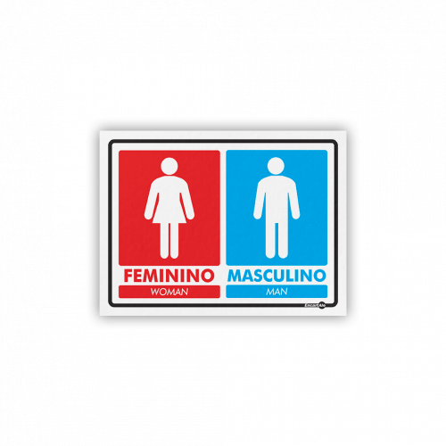 PS 15X20 MASCULINO/FEMININO AZUL/VERMELHO - PS-832 UN COM 1 UN