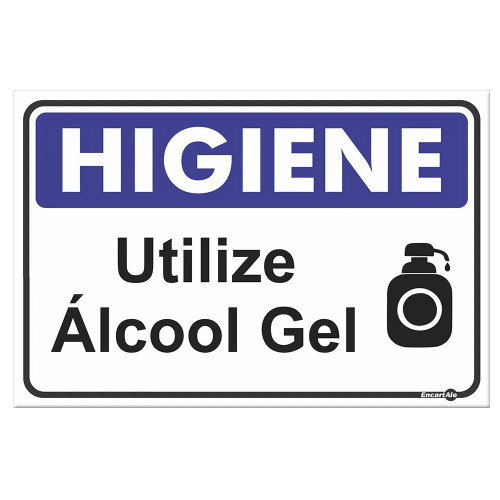 PS 20X30 HIGIENE UTILIZE ALCOOL EM GEL - PS-485 UN COM 1 UN