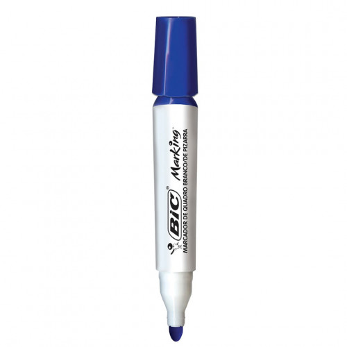 PINCEL AZUL QUADRO BRANCO MARKING RECARREGAVEL BIC C/ 1 UN