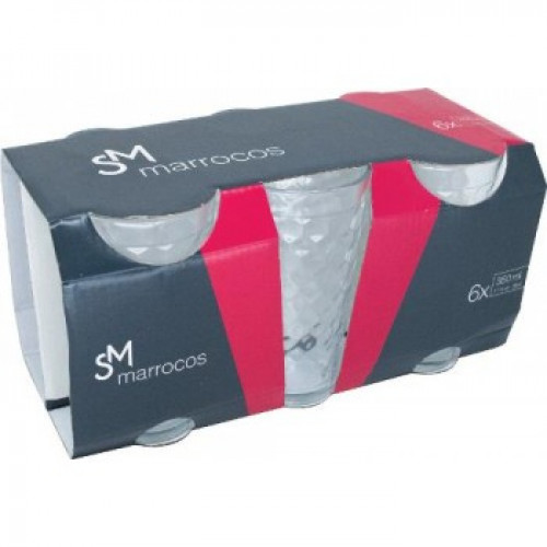 JOGO COPOS MARROCOS 350 ML SM CX C/ 6 UN (33383 - SM2645)