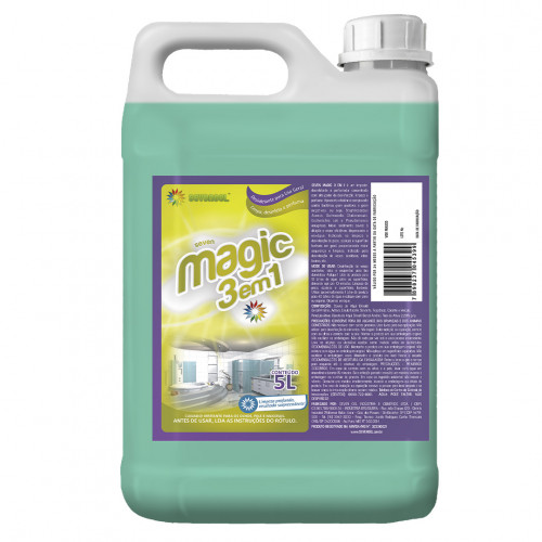 LIMPADOR PERFUMADOR 5 LTS MAGIC 3 EM 1 CONCENTRADO SEVENGEL CX C/ 4 UN (5574)