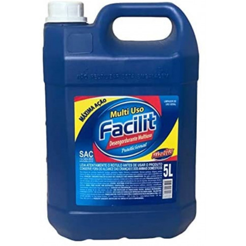 LIMPADOR MULTIUSO 5 LT FACILIT FUZETTO - 05.001.000 UN COM 1 UN