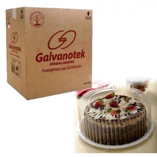 Embalagem Bolo/Torta 30x13 Branca Alta 50un G56MA Galvanotek