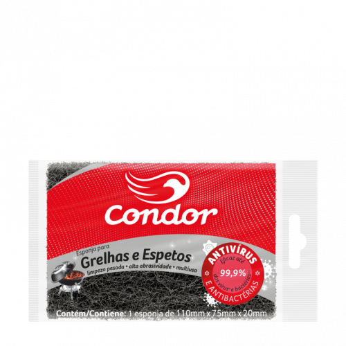 ESPONJA LIMPEZA PESADA ESPETO GRELHA COND - 1535 PT COM 1 PT