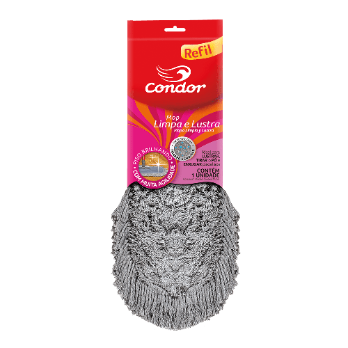 Refil Mop Limpa e Lustra Pano Algodão Condor 1590R