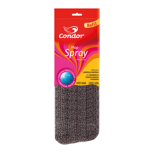 Refil P/ Vassoura Mop Spray Esfregão Limpa Chão Condor 1690R
