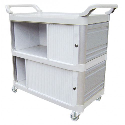 Carro Funcional Triplex Com Fechamento Bralimpia Ca3000
