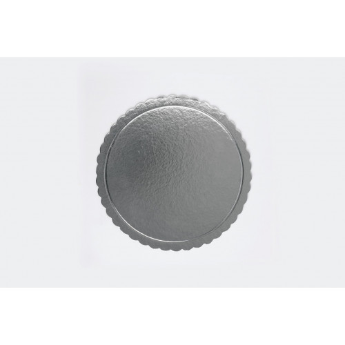 CAKE BOARD REDONDO PRATA 28 CM SAOJOAOPEL - CKBRP2810 PT COM 10 UN