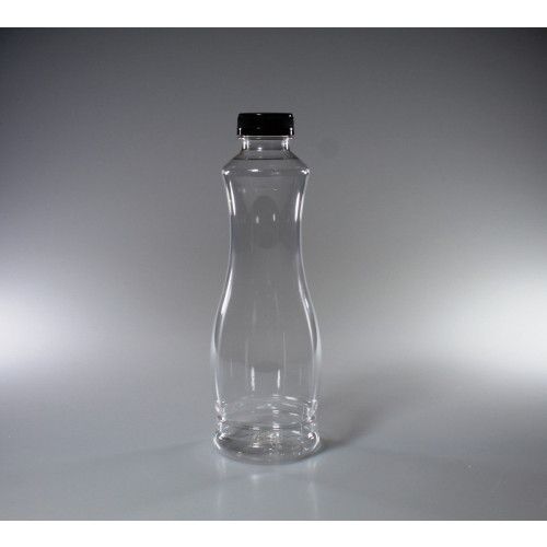 GARRAFA PLÁSTICA PET 800 ML C/ TAMPA GALVANOTEK CX C/ 25 UN (G3580)