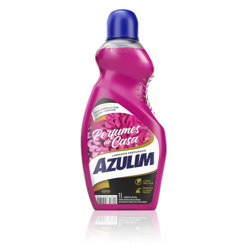 LIMPADOR PERFUMADO 1 LT AMOR AZULIM - 53749 CX COM 12 UN