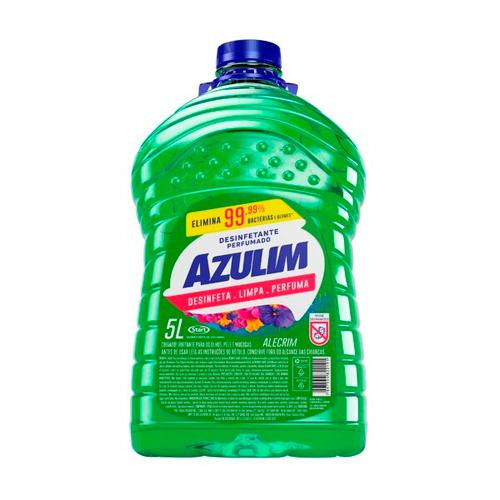 DESINFETANTE 5 LITROS ERVA DOCE AZULIM - 18859 CX COM 4 UN
