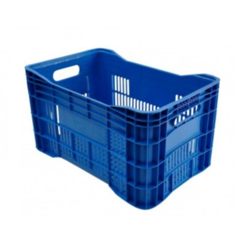 Caixa Plástica Supermercado Azul Fibraform
