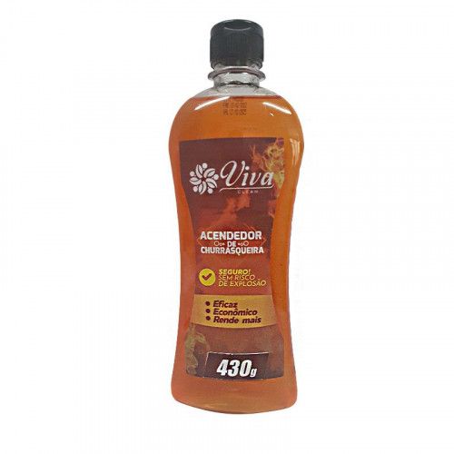 Acendedor De Churrasqueira 430 Gr Viva - Cx Com 12 Unidades