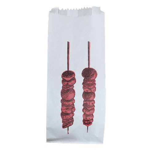 Saco Barreira Gordura Espetinho Pluma - Pacote C/100 Unidade