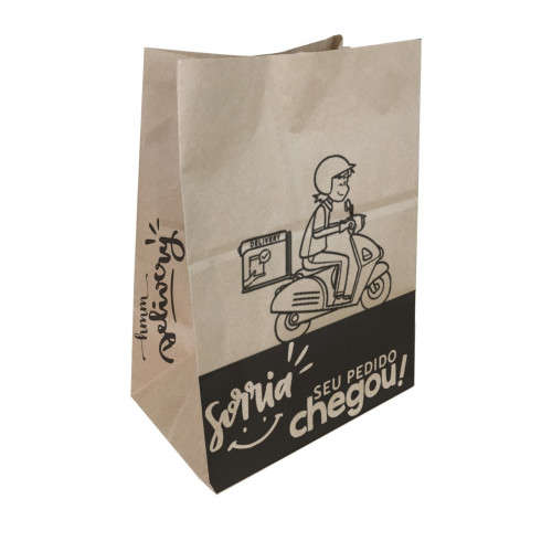 Sacos Sos Delivery 24X15,5X31 Grande Pluma - Pacote Com 50 Un