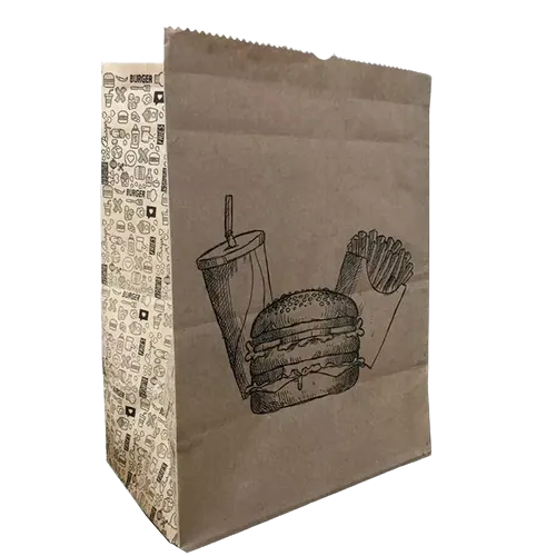 Saco Sos Lanche 17X10X24 Pequeno Pluma - Pct Com 50 Unidades