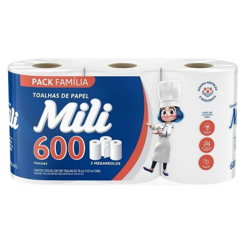 TOALHA COZ FS GRAN 600 FLS MILI - 1214 PT COM 600 UN
