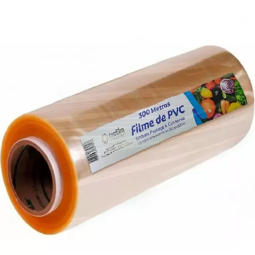 FILME PVC 45cmX300m REFIL TECFILM - 0200010032 CX COM 12 UN