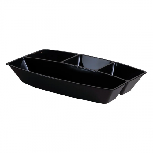 PETISQUEIRA C/4 DIV LE CHEF 36x23,5x6 - 1854 PRETA UN COM 1 UN